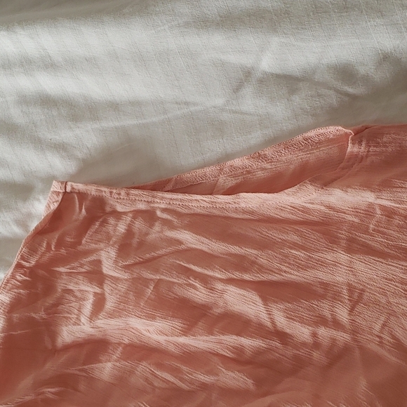 Kona Sol Twist-Front Midi Cover Up Dress in Pink Size L - Picture 8 of 10